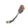 VW Originale Fibbia Cintura Nero Satinato/Rosso Fuoco - 1K3857755A QVZ
