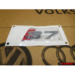 Audi Originale S7 Posteriore Logo Emblema Scritta Cromo Rosso - 4G8853735 2ZZ