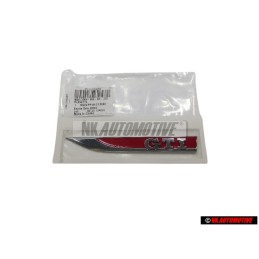 VW Originale GTI Lato Logo Emblema Simbolo Cromo Rosso - 5G0853688ASJZQ