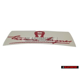 VW Classic Parts Scritta Pellicola Rosso Metall. 