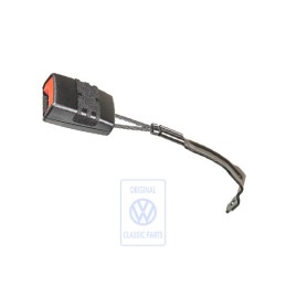 VW Originale Fibbia Cintura Nero Satinato/Rosso Fuoco - 1K3857756 QVZ