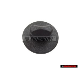 VW Originale Bottone Per Tappeto Nero Satinato - 3D0864851 B41