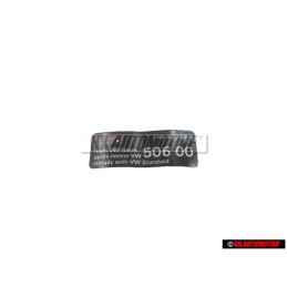 VW Originale Etichetta 'Olio Secondo Norma Vw' - 7D0010258H