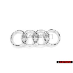 Audi Originale Anelli Fronte Logo Emblema Simbolo Cromo - 4H0853605B 2ZZ