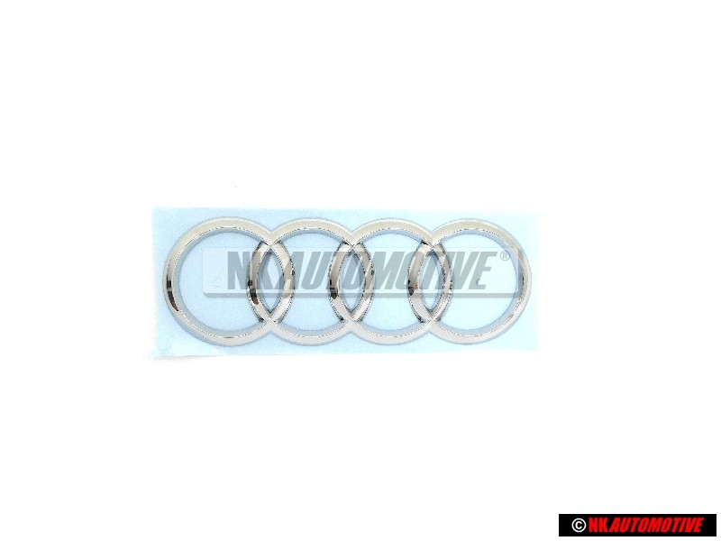 Audi Originale Anelli Posteriore Logo Emblema Simbolo Cromo - 8W9853742 2ZZ