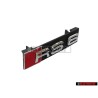 Audi Originale RS6 Fronte Logo Emblema Scritta Nero Cromo Rosso - 4G0853736B 2ZZ