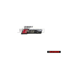 Audi Originale RS7 Fronte Logo Emblema Scritta Nero Cromo Rosso - 4K8853736B 2ZZ