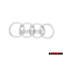 Audi Originale Anelli Posteriore Logo Emblema Simbolo Cromo - 8W8853742 2ZZ