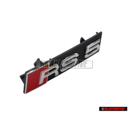 Audi Originale RS5 Fronte Logo Emblema Scritta Nero Cromo Rosso - 8T0853736F 2ZZ