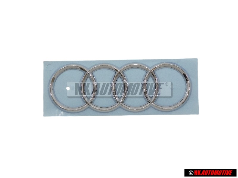 Audi Originale Anelli R8 Fronte Logo Emblema Simbolo Cromo - 420853605A 2ZZ