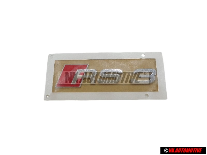 Audi Originale RS3 Posteriore Logo Emblema Scritta Cromo Rosso - 8P0853740 2ZZ