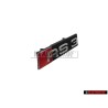Audi Originale RS3 Fronte Logo Emblema Scritta Nero Cromo Rosso - 8V4853736 2ZZ