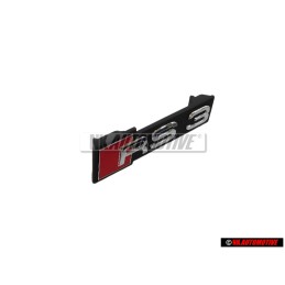 Audi Originale RS3 Fronte Logo Emblema Scritta Nero Cromo Rosso - 8V5853736B 2ZZ