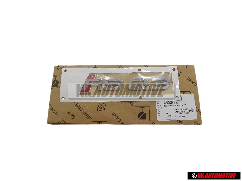Audi Originale RS Q3 Posteriore Logo Emblema Scritta Cromo Rosso - 8U0853740