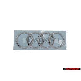 Audi Originale Anelli Posteriore Logo Emblema Simbolo Cromo - 8X0853742A 2ZZ