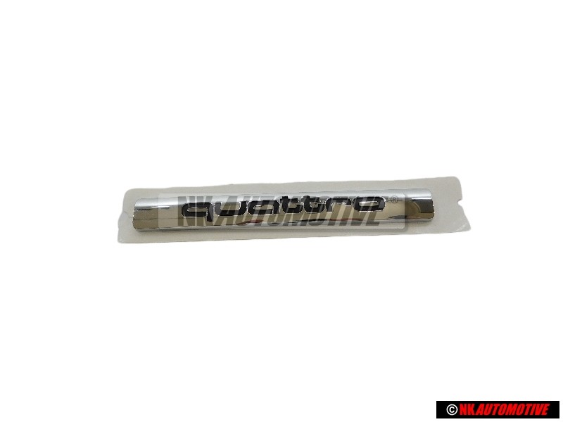 Audi Originale QUATTRO Posteriore Logo Emblema Scritta Cromo - 4E0853737 2ZZ