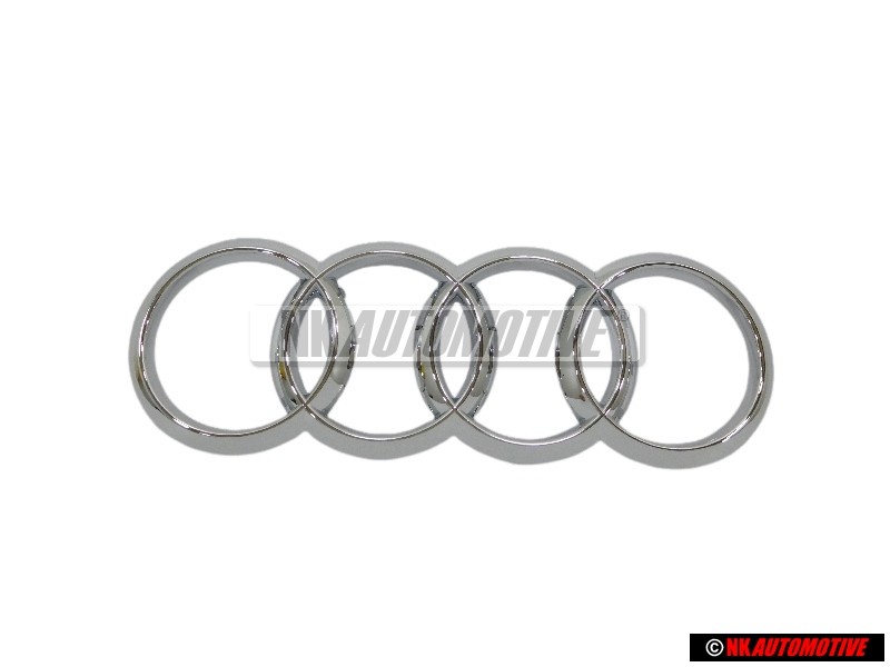 Audi Originale Anelli Fronte Logo Emblema Simbolo Cromo - 4H0853605A