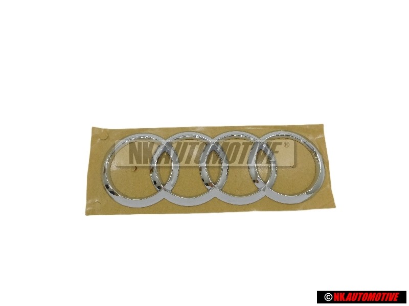 Audi Originale Anelli Posteriore Logo Emblema Simbolo Cromo - 4H0853742B 2ZZ
