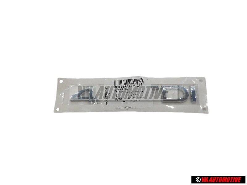 Audi Originale 4.2 TDI Posteriore Logo Emblema Scritta Cromo - 4H0853743A 2ZZ