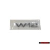 Audi Originale W12 Posteriore Logo Emblema Scritta Cromo - 4H0853743B 2ZZ