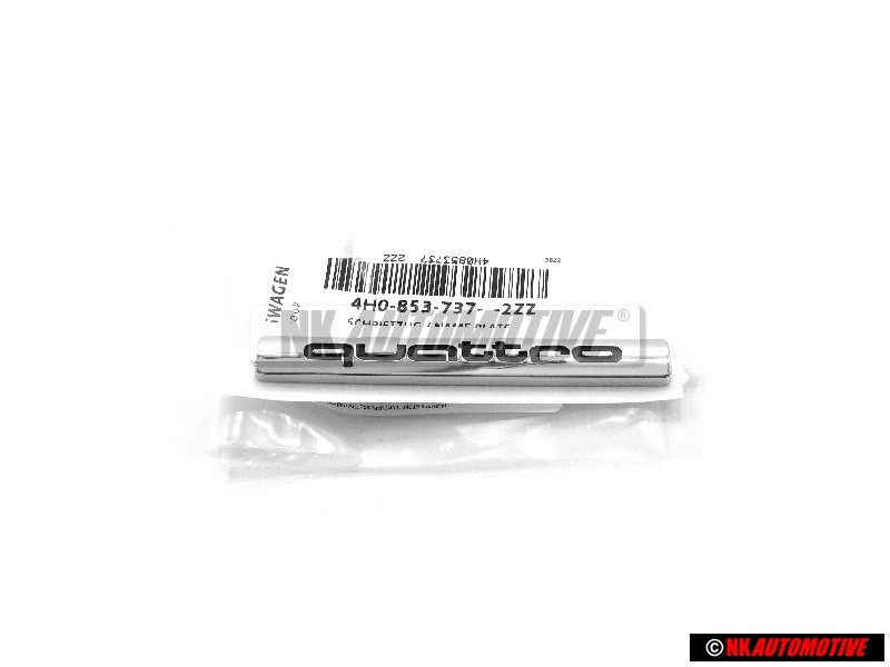 Audi Originale QUATTRO Posteriore Logo Emblema Scritta Cromo - 4H0853737 2ZZ