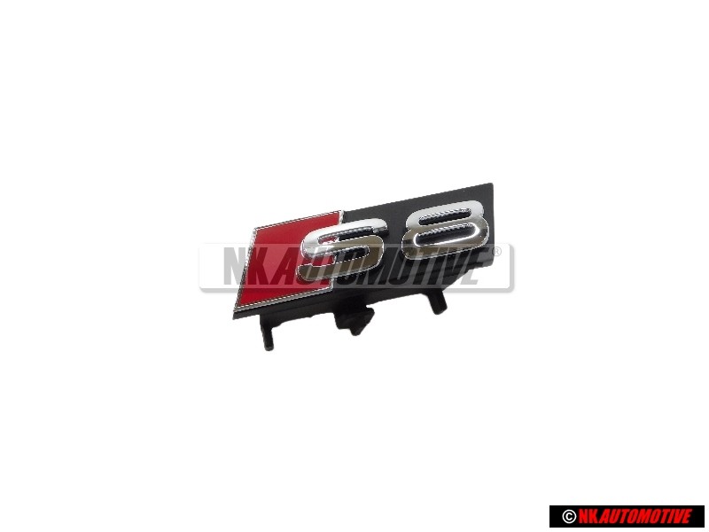 Audi Originale S8 Fronte Logo Emblema Scritta Nero Cromo Rosso - 4H0853740A