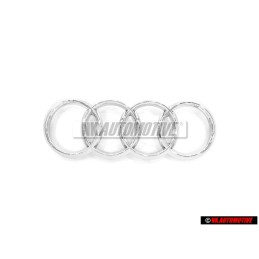 Audi Originale Anelli Fronte Logo Emblema Simbolo Cromo - 4N0853605 2ZZ