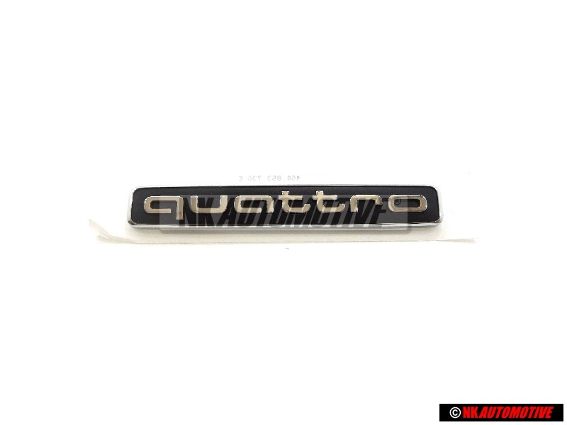 Audi Originale QUATTRO Fronte Logo Emblema Scritta Nero Cromo - 4G0853736E 2ZZ