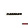 Audi Originale QUATTRO Fronte Logo Emblema Scritta Nero Cromo - 4G0853736E 2ZZ