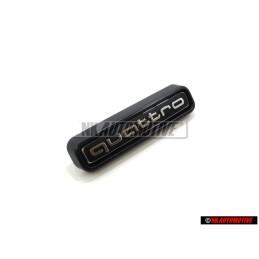 Audi Originale QUATTRO Fronte Logo Emblema Scritta Nero Cromo - 4N0853736A 2ZZ