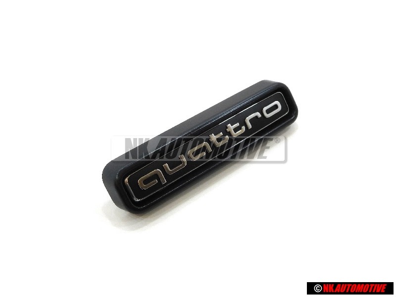 Audi Originale QUATTRO Fronte Logo Emblema Scritta Nero Cromo - 4N0853736A 2ZZ