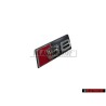Audi Originale S8 Fronte Logo Emblema Scritta Nero Cromo Rosso - 4N0853736B 2ZZ