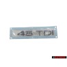 Audi Originale 45 TDI Posteriore Logo Emblema Scritta Cromo - 4G0853744D 2ZZ