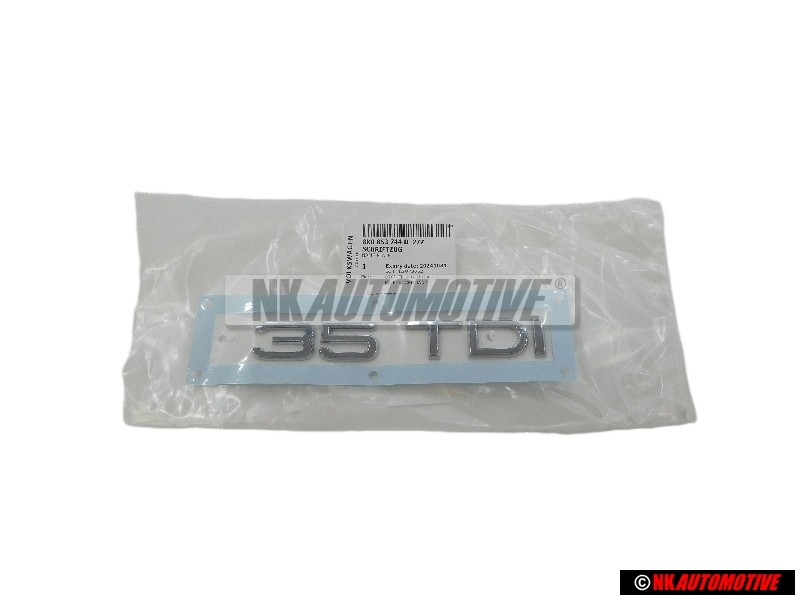 Audi Originale 35 TDI Posteriore Logo Emblema Scritta Cromo - 8K0853744D 2ZZ