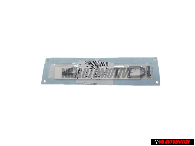 Audi Originale 40 TDI Posteriore Logo Emblema Scritta Cromo - 8K0853744E 2ZZ