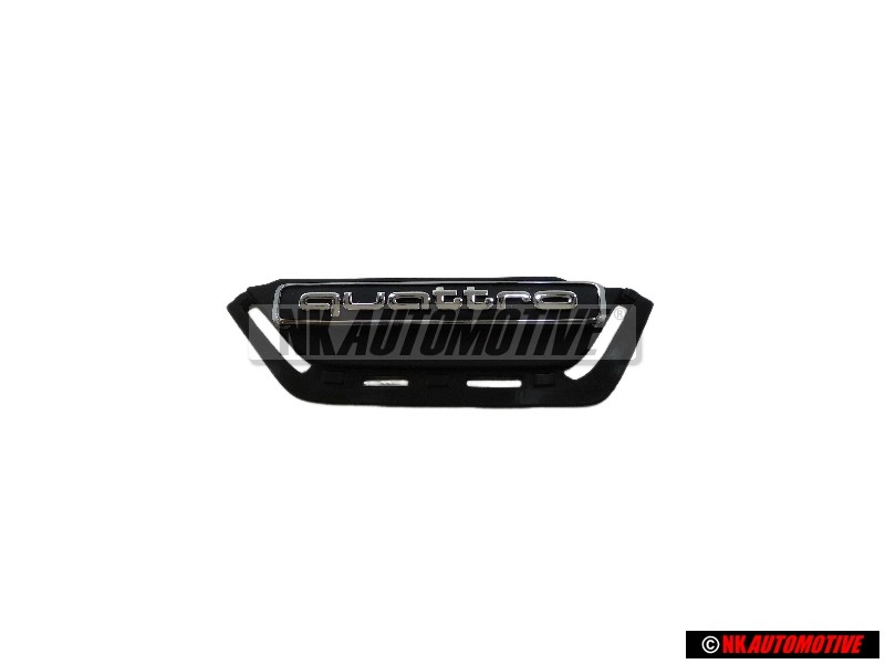 Audi Originale QUATTRO Fronte Logo Emblema Scritta Nero Cromo - 4K0853736E 2ZZ