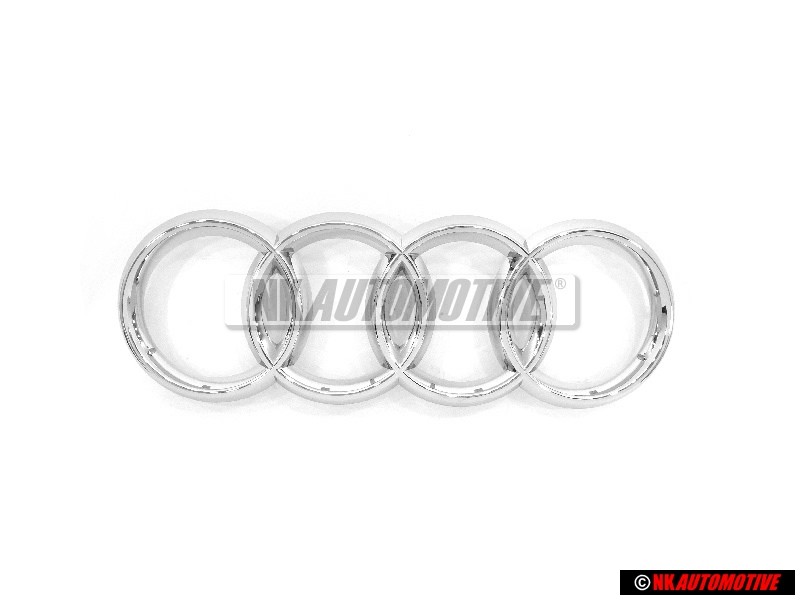 Audi Originale Anelli Fronte Logo Emblema Simbolo Cromo - 8K0853605