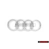 Audi Originale Anelli Fronte Logo Emblema Simbolo Cromo - 8K0853605