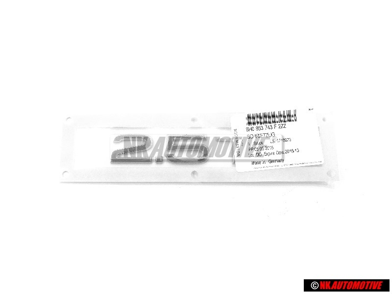 Audi Originale 2.5 TDI Posteriore Logo Emblema Scritta Cromo - 8H0853743F 2ZZ