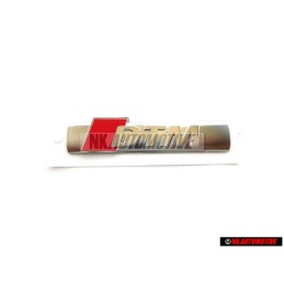Audi Originale DTM Lato Logo Emblema Simbolo Cromo Rosso - 8E0853601A