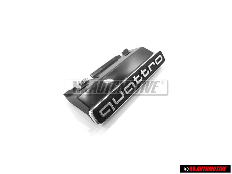 Audi Originale QUATTRO Fronte Logo Emblema Scritta Nero Cromo - 8W0853736 2ZZ