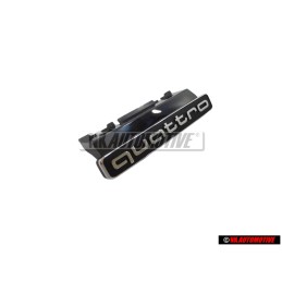 Audi Originale QUATTRO Fronte Logo Emblema Scritta Nero Cromo - 8W0853736B 2ZZ