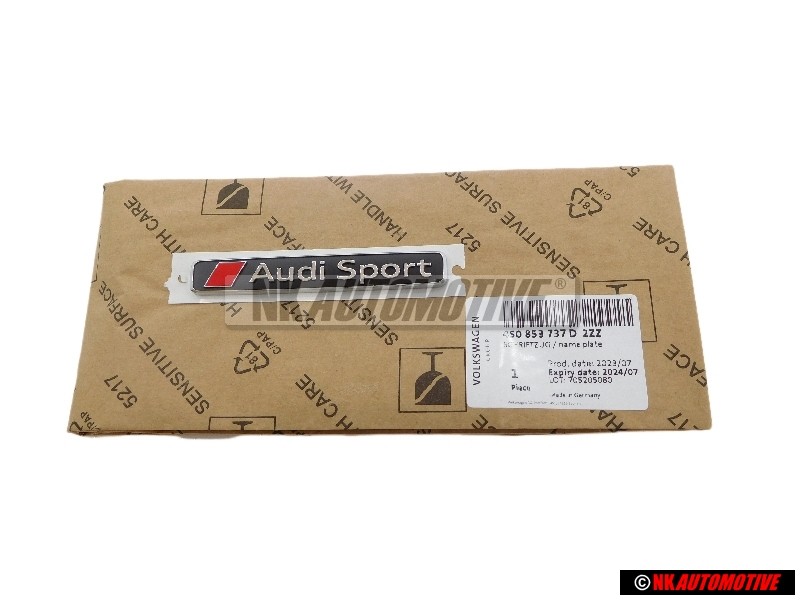 Audi Originale AUDI SPORT Fronte Logo Emblema Scritta - 4S0853737D 2ZZ