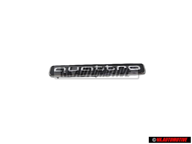Audi Originale QUATTRO Fronte Logo Emblema Scritta Nero Cromo - 8W9853736 2ZZ