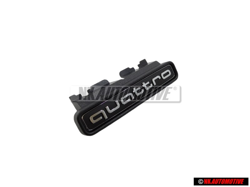 Audi Originale QUATTRO Fronte Logo Emblema Scritta Nero Cromo - 8W0853736D 2ZZ
