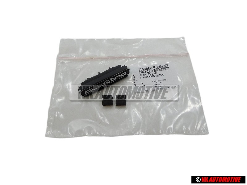 Audi Originale QUATTRO Fronte Logo Emblema Scritta Nero Cromo - 8Y0853736B 2ZZ