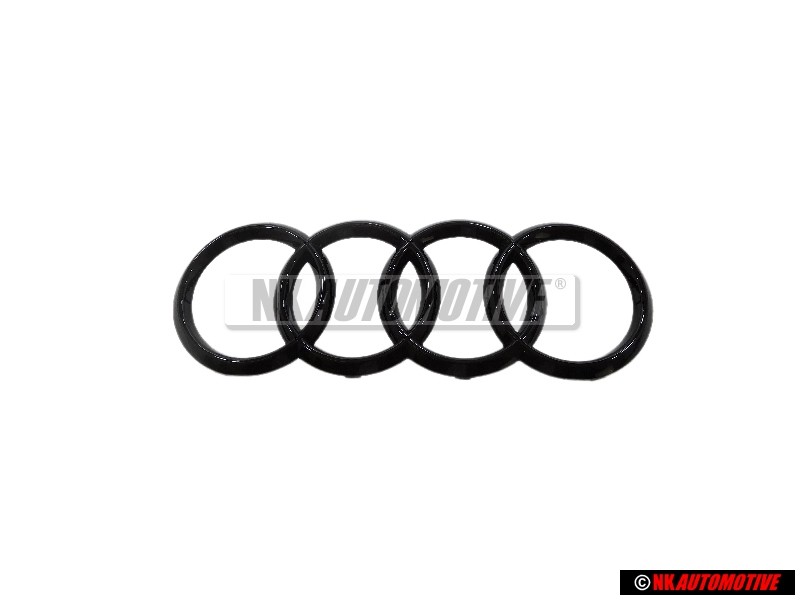 Audi Originale Anelli Fronte Logo Emblema Simbolo Nero - 4M8071801