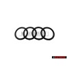 Audi Originale Anelli Fronte Logo Emblema Simbolo Nero - 4M8071801