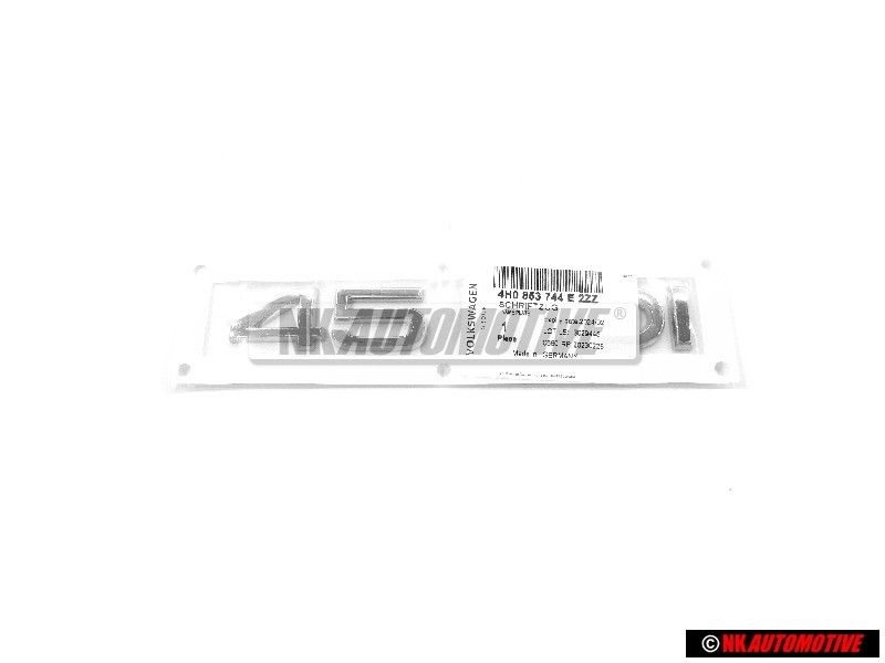 Audi Originale 45 TDI Posteriore Logo Emblema Scritta Cromo - 4H0853744E 2ZZ