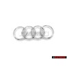 Audi Originale Anelli Fronte Logo Emblema Simbolo Cromo - 4M0853605 2ZZ